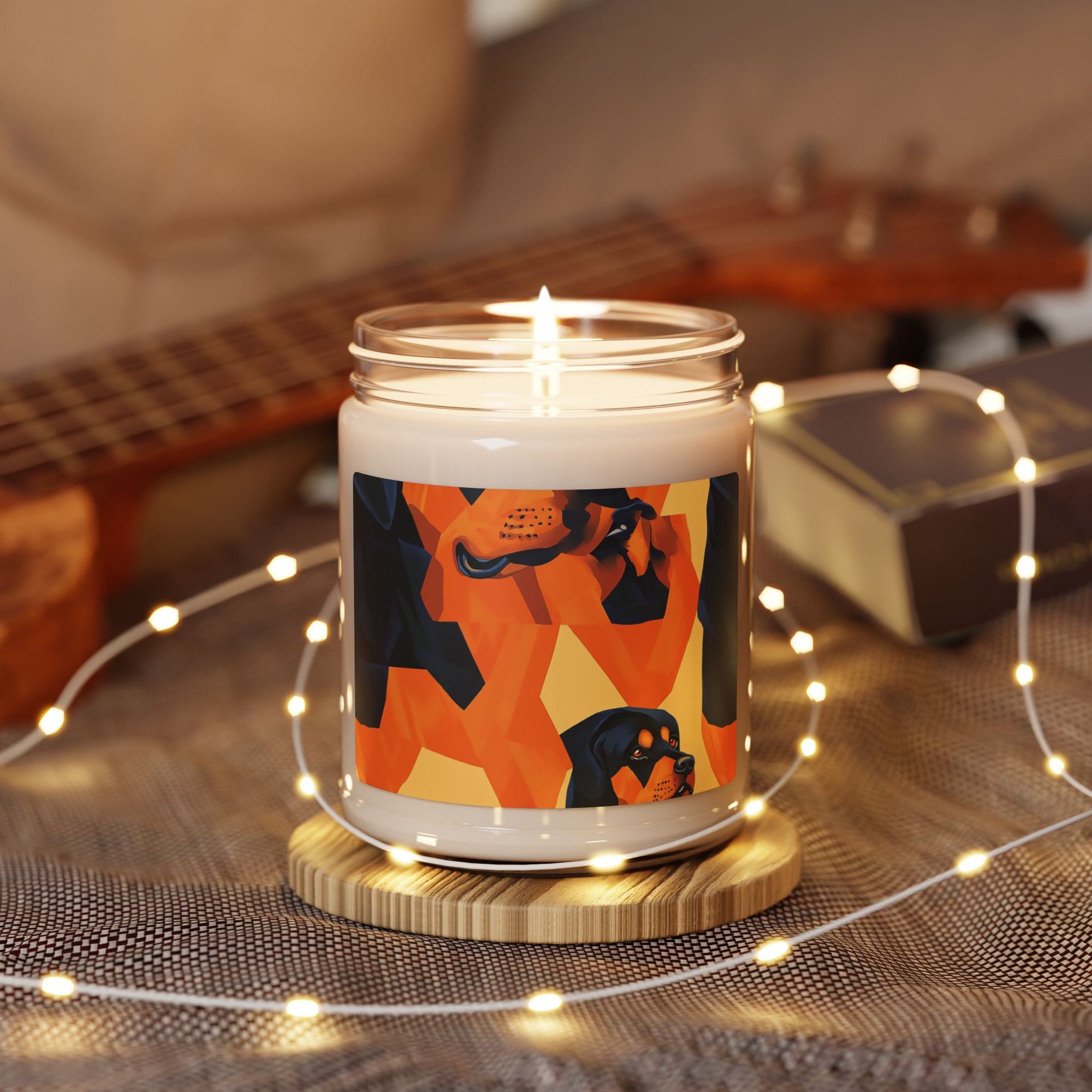 Rottweiler Chic Pawsitivity Scented Soy Candle