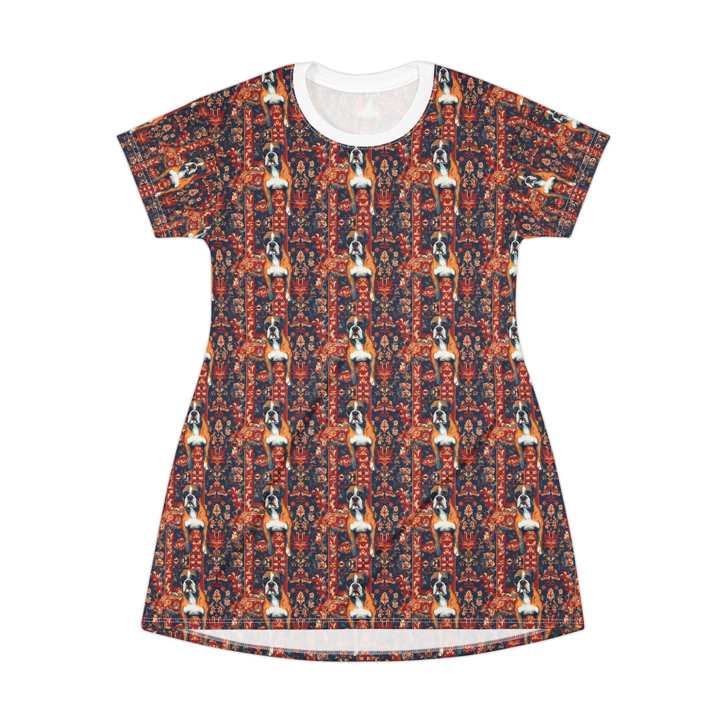 Boxer Blossom Tapestry Delight T-Shirt Dress