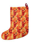 Golden Glamour Paws Christmas Stockings