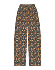 Dazzling Dachsund Blossoms & Foliage Kids Pajama Pants