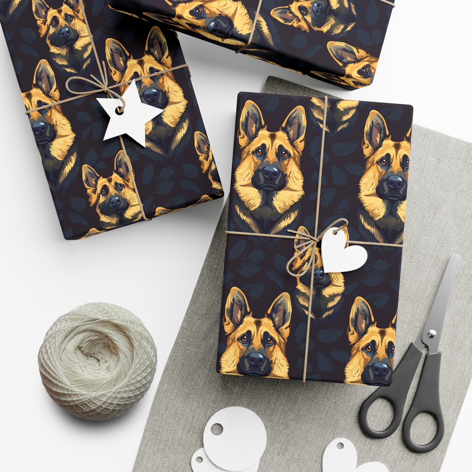 Majestic Hound Couture: German Shepherd LuxeBlend Gift Wrap Papers