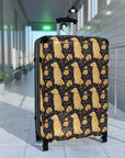 Golden Paws Floral Frenchie Suitcase