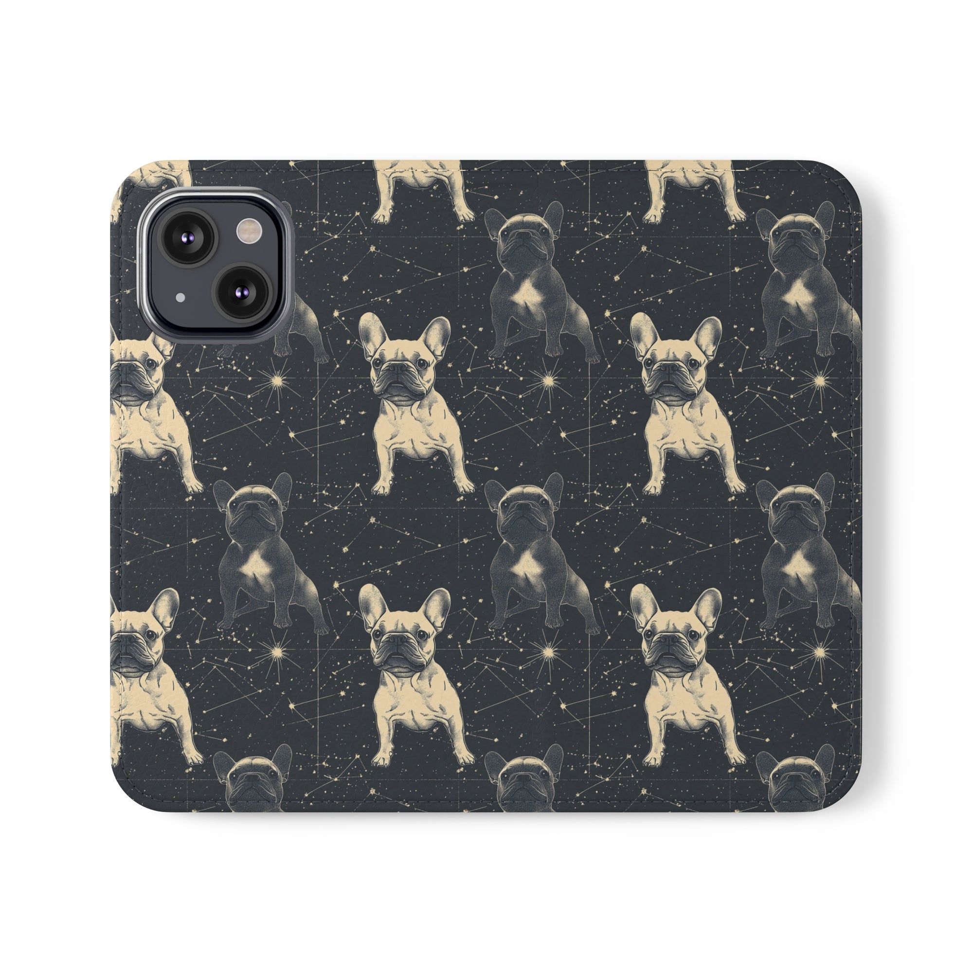 Frenchie Celestial Soar Flip Cases