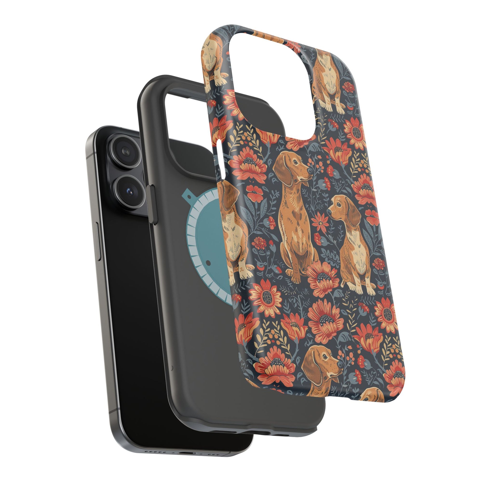 Floral Pawsome Dachsund Delight Magnetic Tough Cases