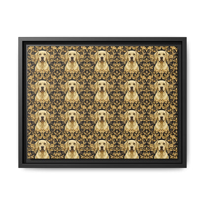 Royal Pawsitivity Labs Matte Canvas, Framed