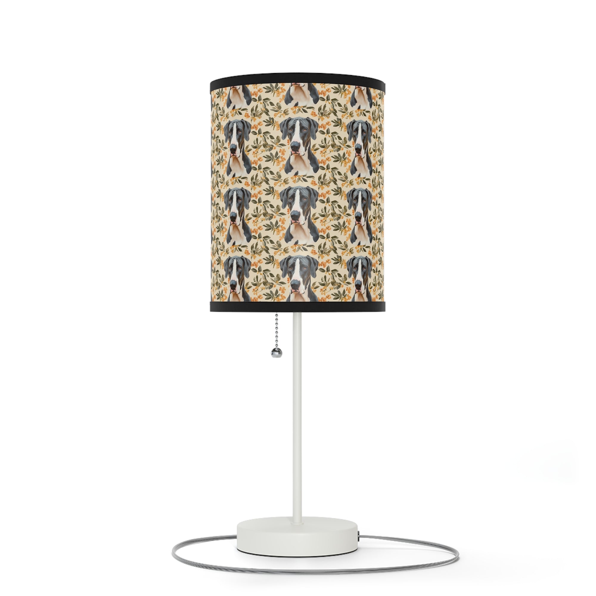 Majestic Great Dane Meadow Lamp on a Stand