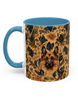 Autumnal German Shepherd Glamour Accent Coffee Mug