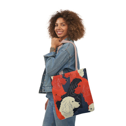 Poodle Canvas Tote Bag