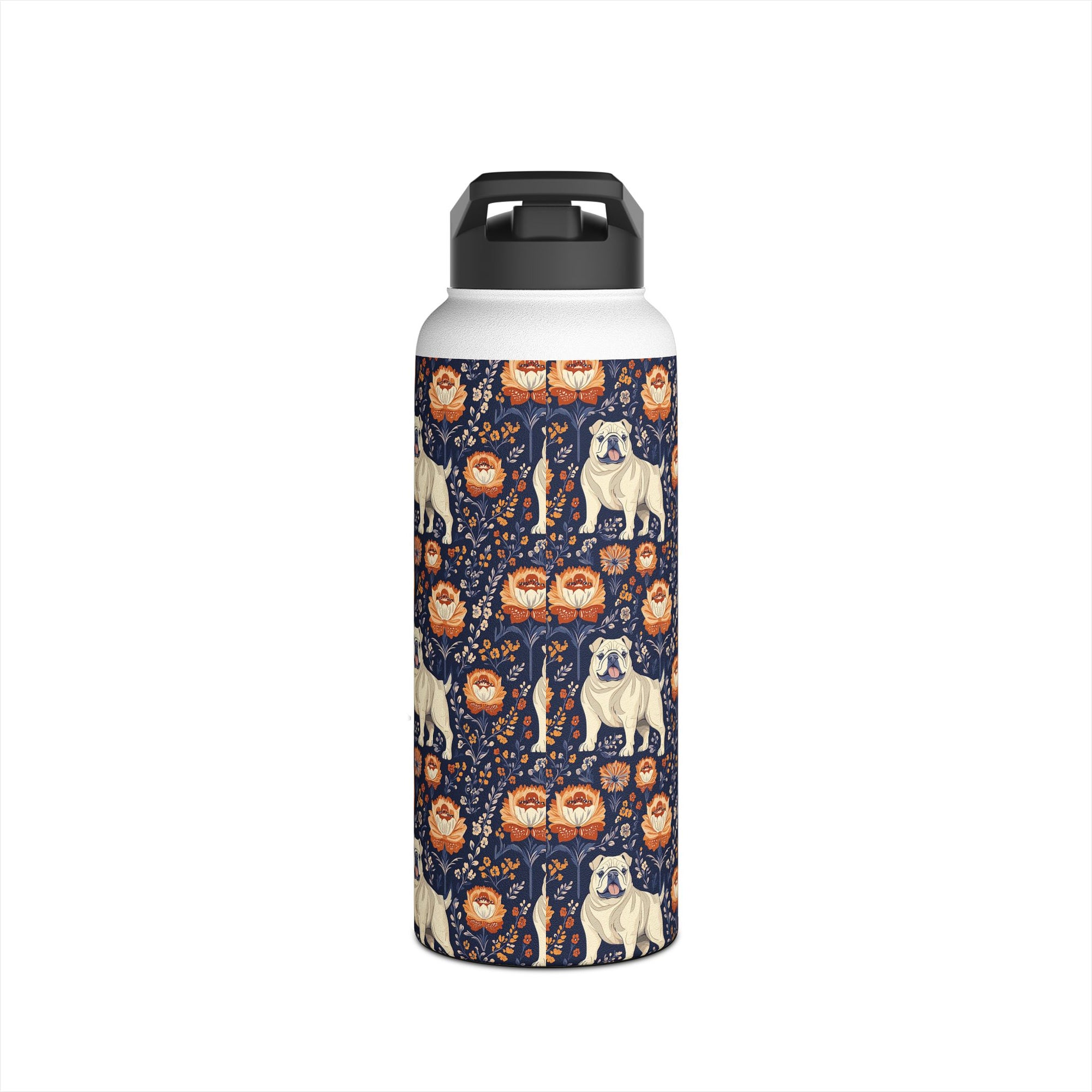 Bulldog Blossom Bonanza Stainless Steel Water Bottle