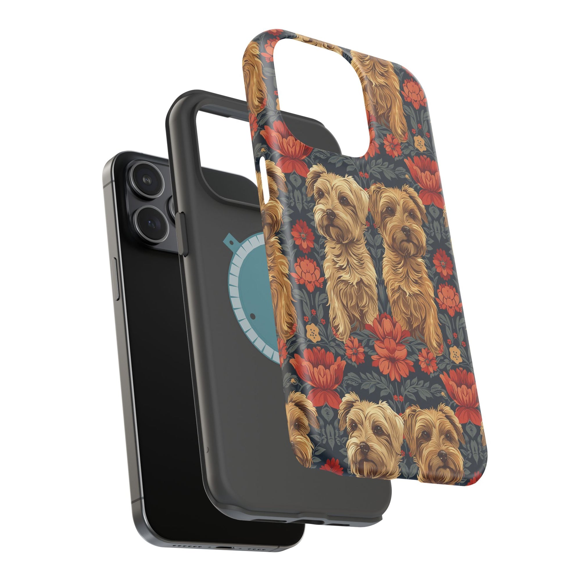 Yorkie Charm Twins Magnetic Tough Cases