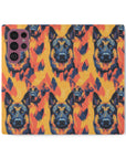 Impressionistic German Shepherds Flip Cases