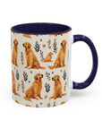 Golden Glamour Paws - Luxe Licks for Regal Retrievers Accent Coffee Mug