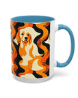 Golden Woof Abstract Glamour Accent Coffee Mug