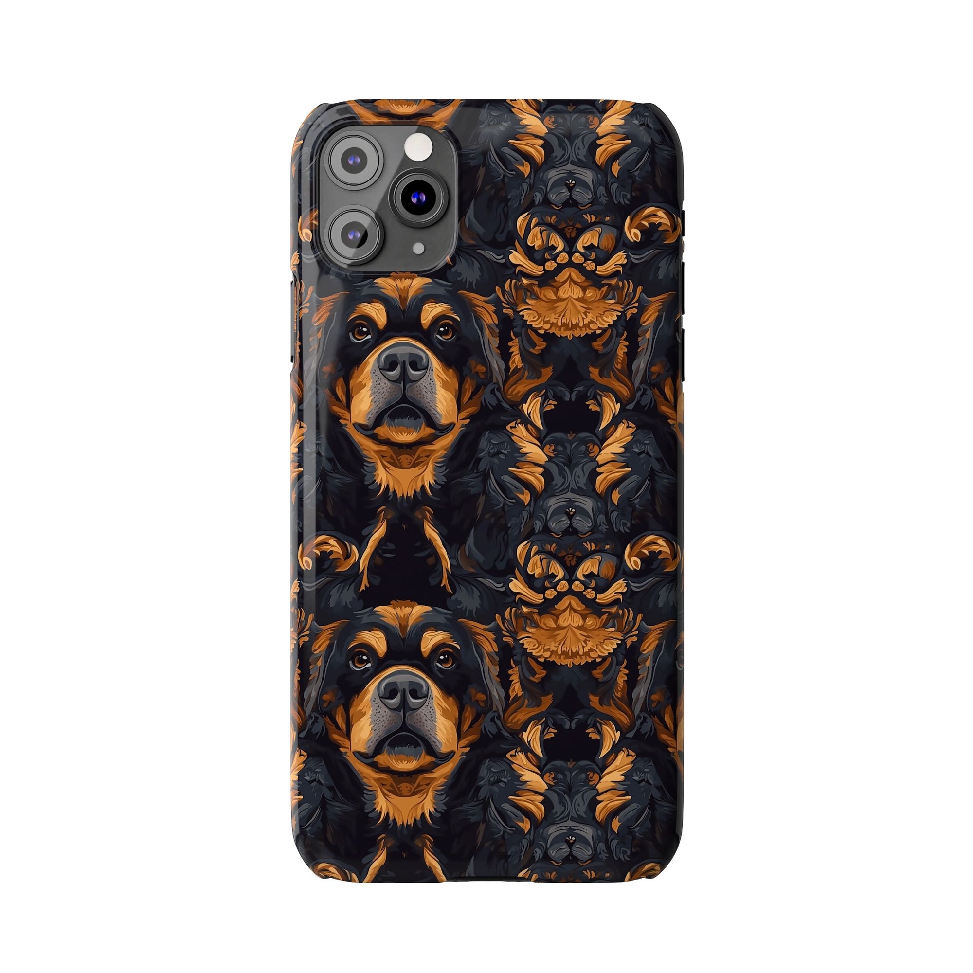 Modern Rottweiler Royalty Slim Phone Cases