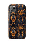 Modern Rottweiler Royalty Slim Phone Cases