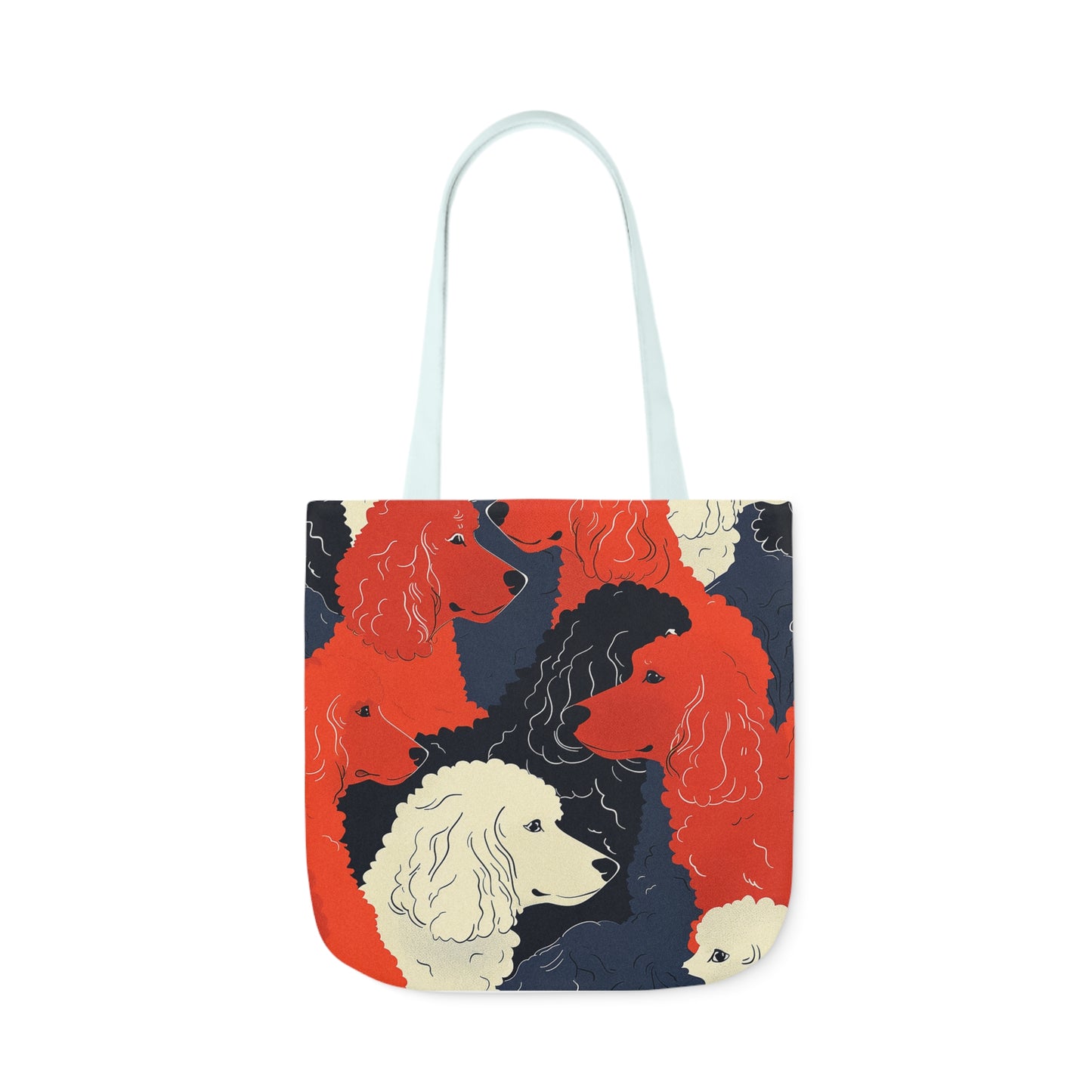 Poodle Canvas Tote Bag