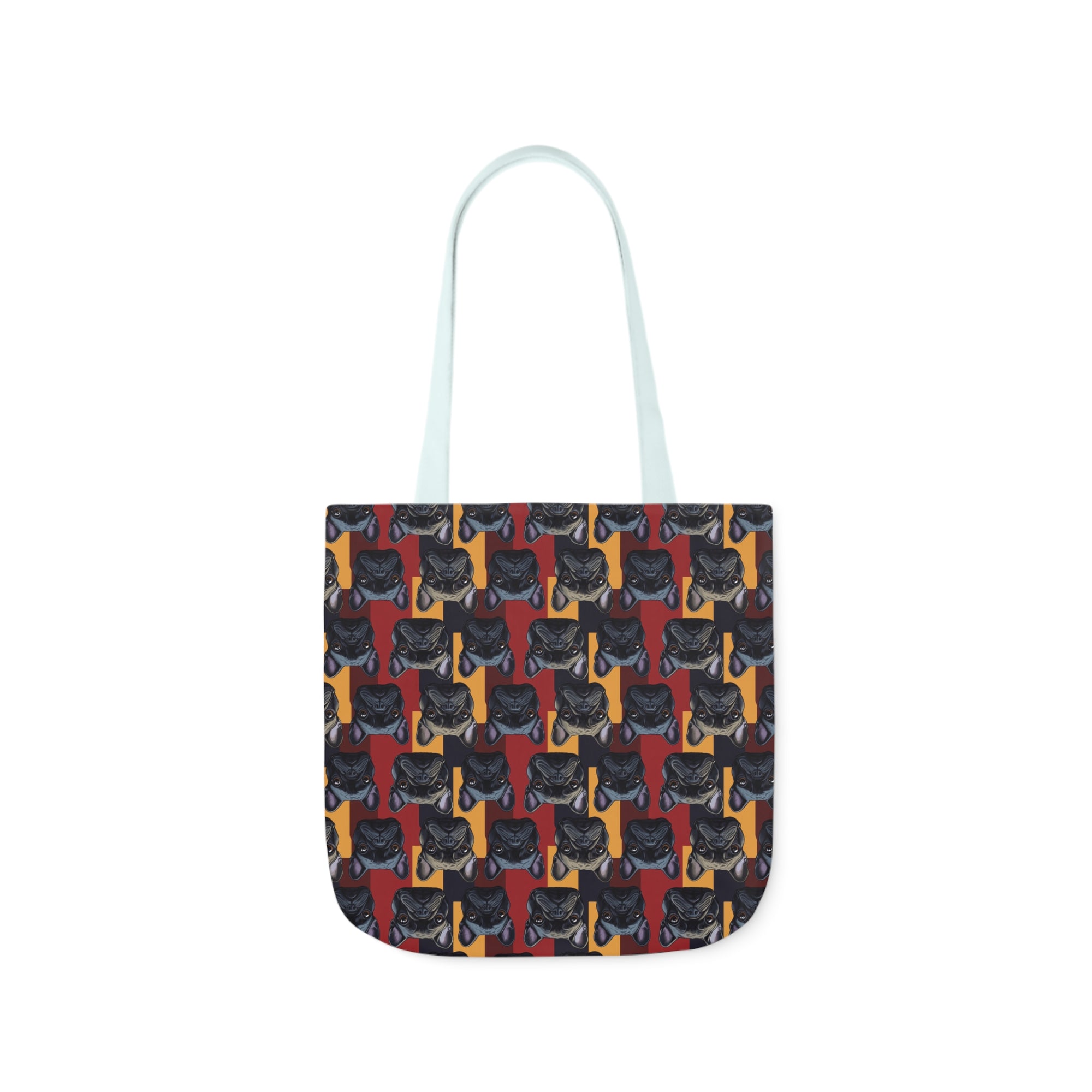 Chic Canine Checkmate - Frenchie Edition Canvas Tote Bag