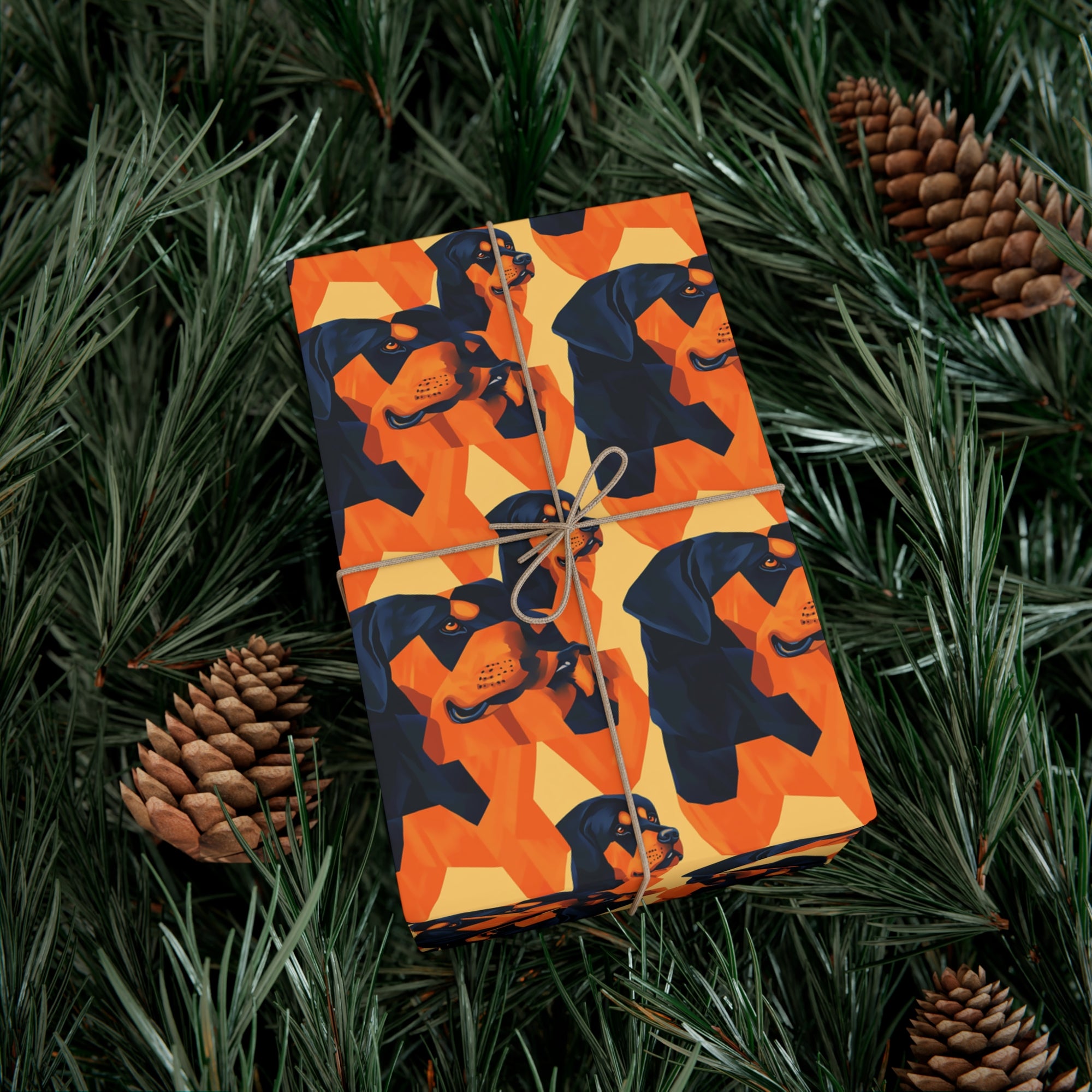 Rottweiler Chic Pawsitivity Gift Wrap Papers