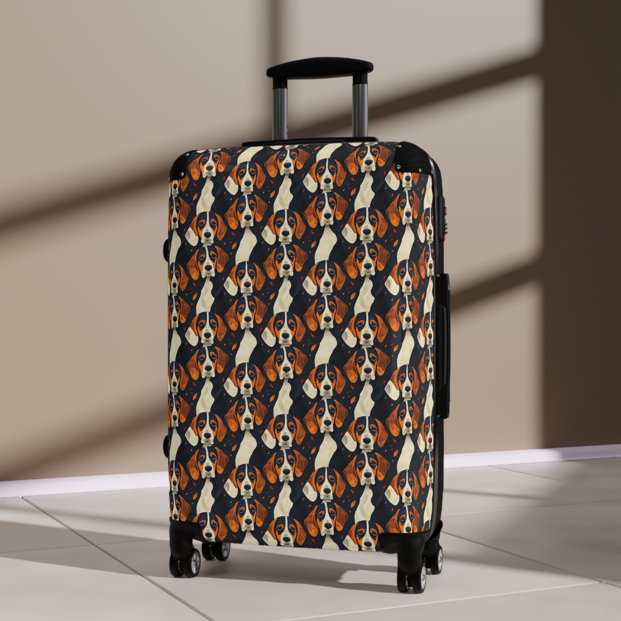 Beagle Glimmer Gaze Glamour Suitcase