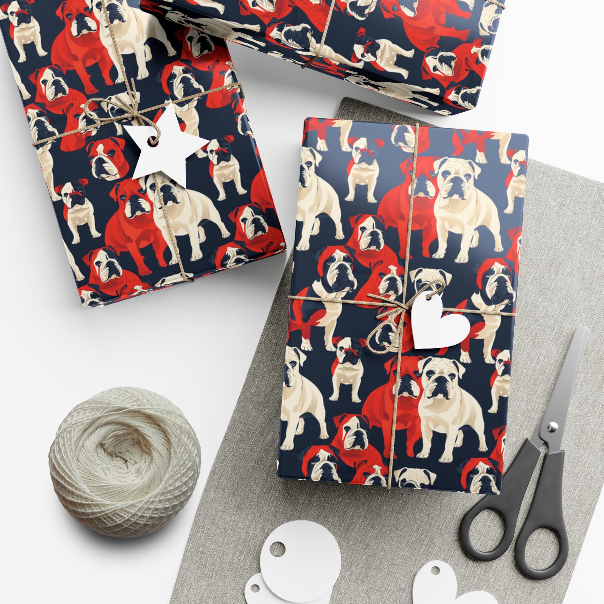 Bulldoggy Bliss Chomper Gift Wrap Papers