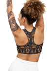 Modern Rottweiler Royalty Seamless Sports Bra