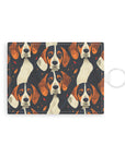 Beagle Glimmer Gaze Glamour Leather Card Holder