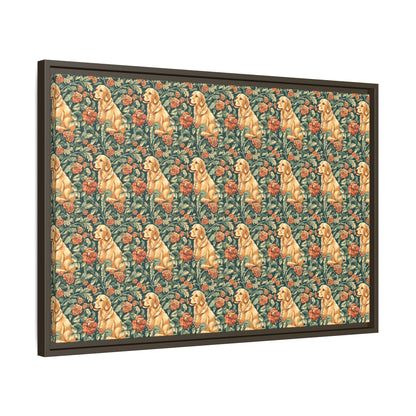 Blooming Goldie Glam Matte Canvas, Framed