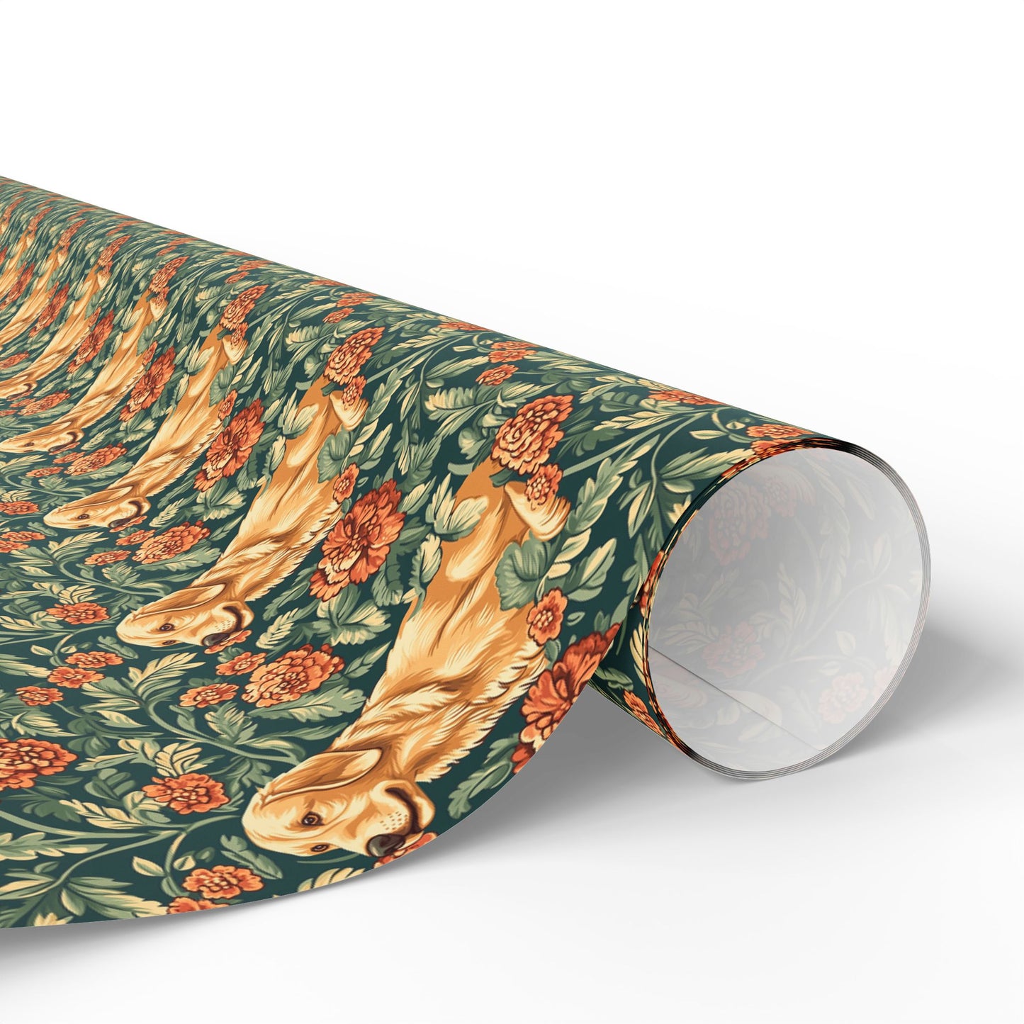 Blooming Goldie Glam Wrapping Paper