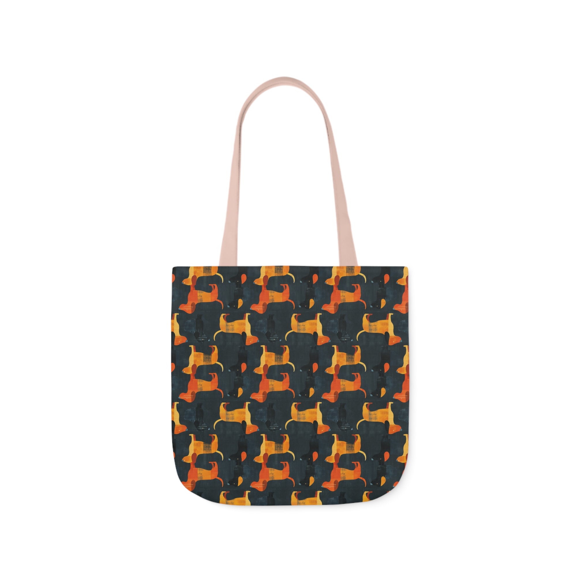 Dapper Dachshund Noir Glow Canvas Tote Bag