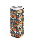 Corgi Carnival Couture Slim Can Cooler