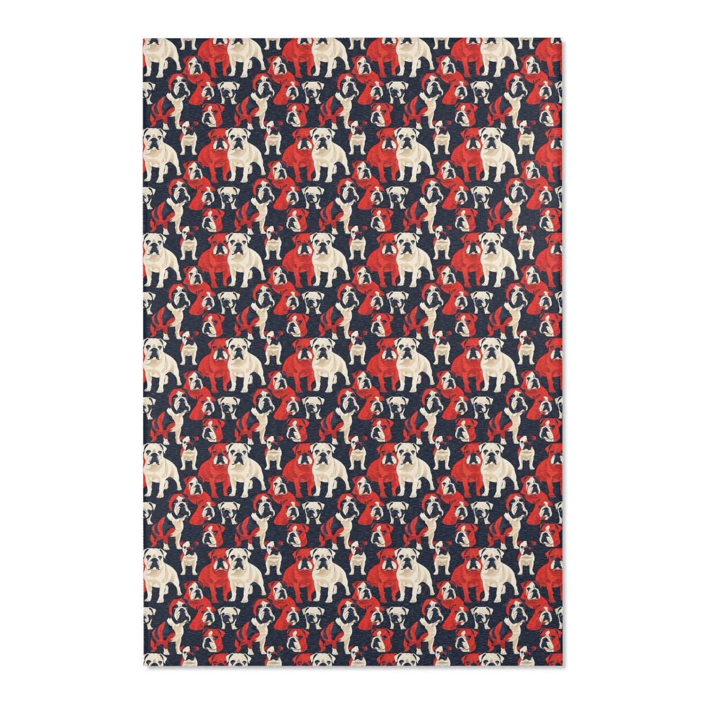 Modern Bulldog Bash - Fun Area Rug