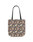 Blooming Bulldog Beauty Canvas Tote Bag