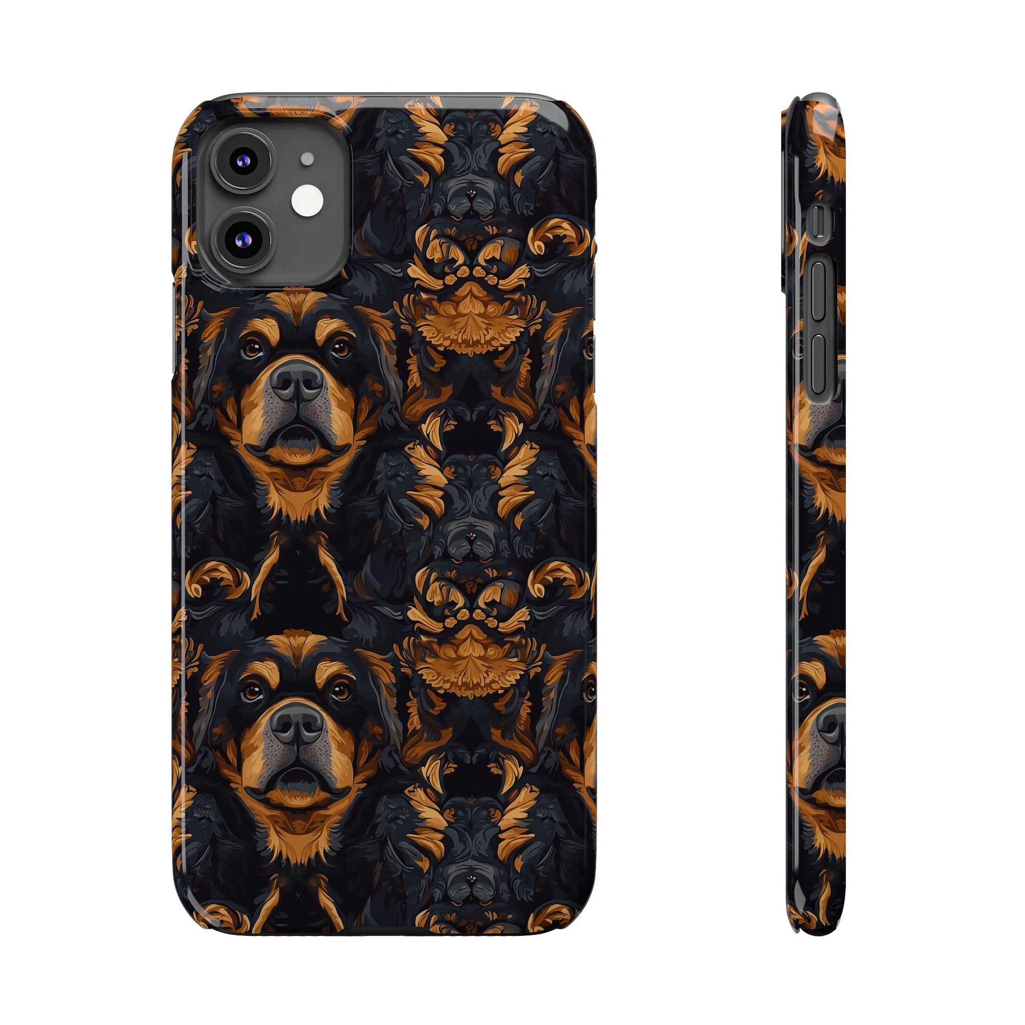 Modern Rottweiler Royalty Slim Phone Cases