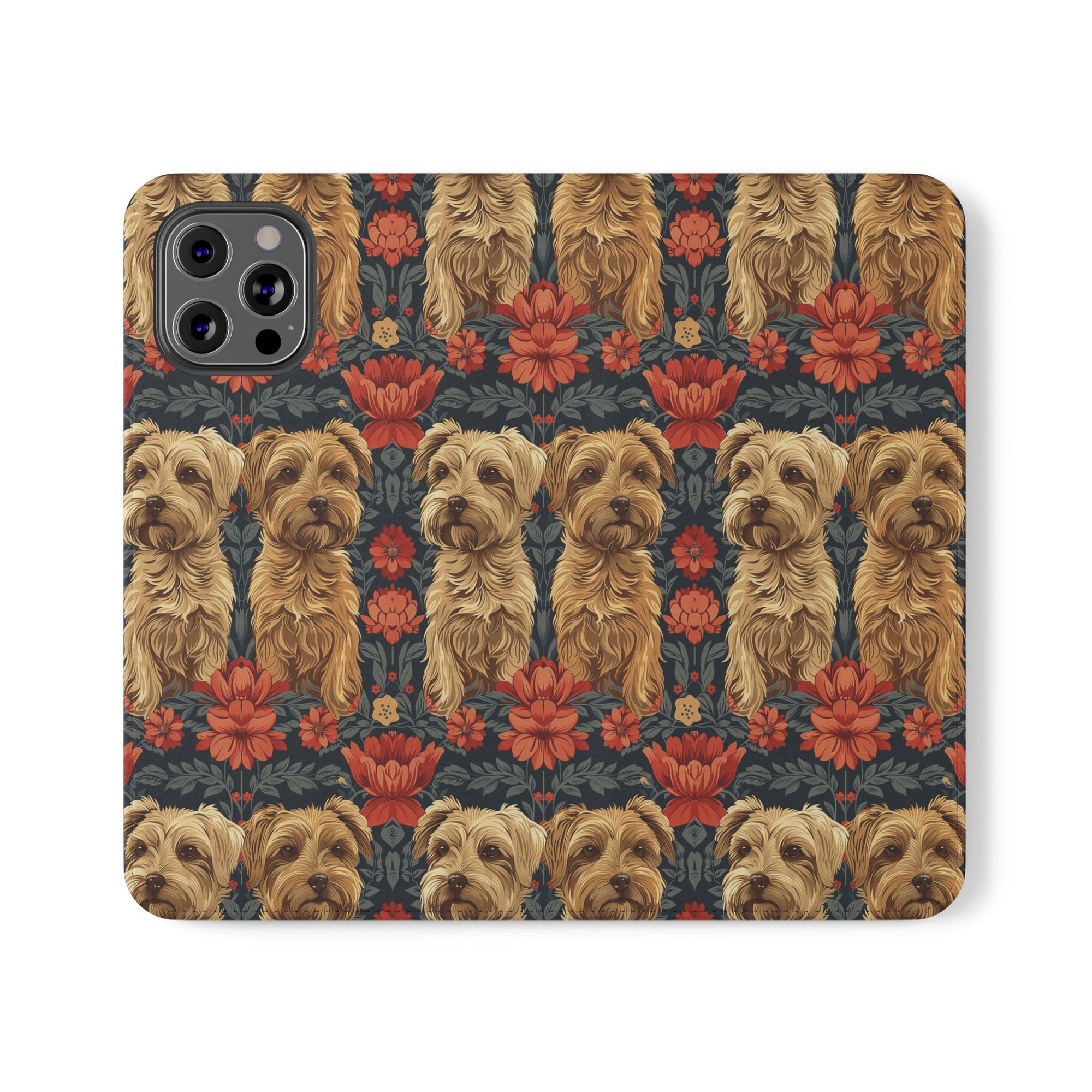 Yorkie Charm Twins Flip Cases