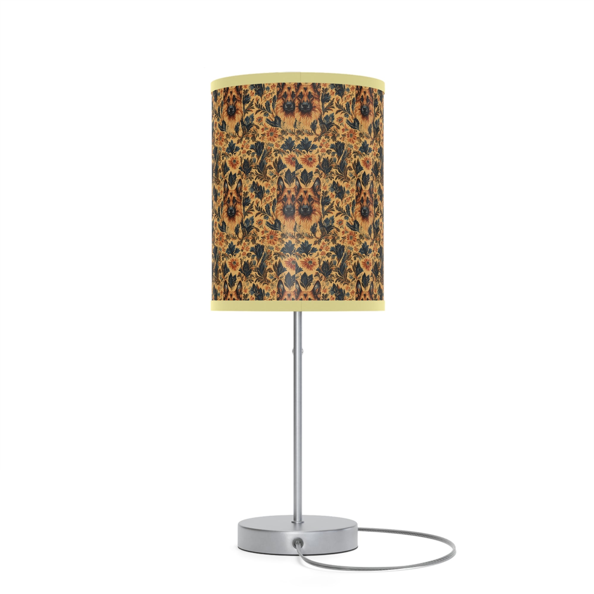 Autumnal German Shepherd Glamour Lamp on a Stand