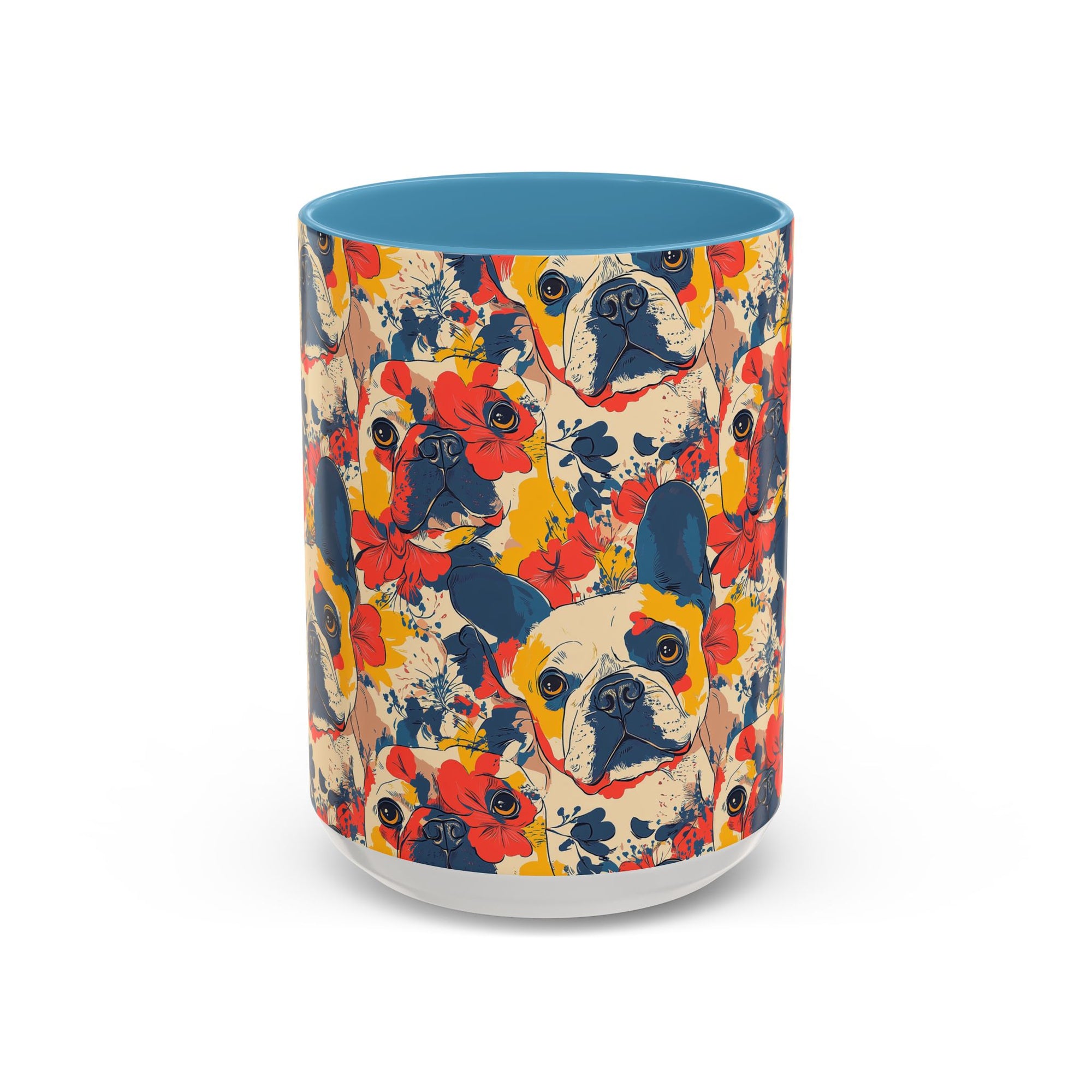 Bloom Pup Frenchietastic Splatter Accent Coffee Mug