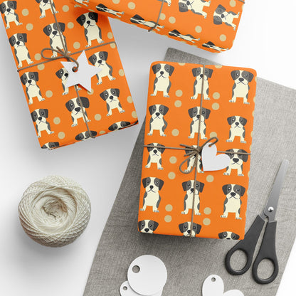 Boxer Blissful Chic Canine Wrapping Paper