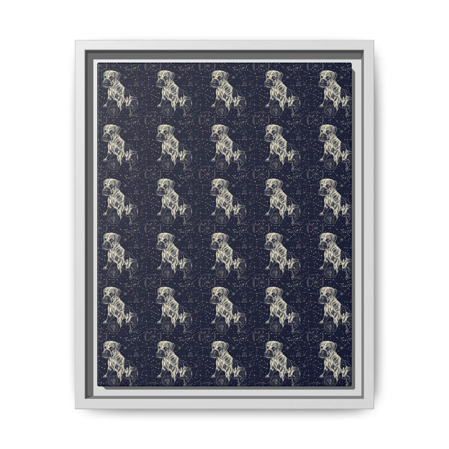 Celestial Boxer Bliss Matte Canvas, Framed