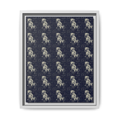 Celestial Boxer Bliss Matte Canvas, Framed