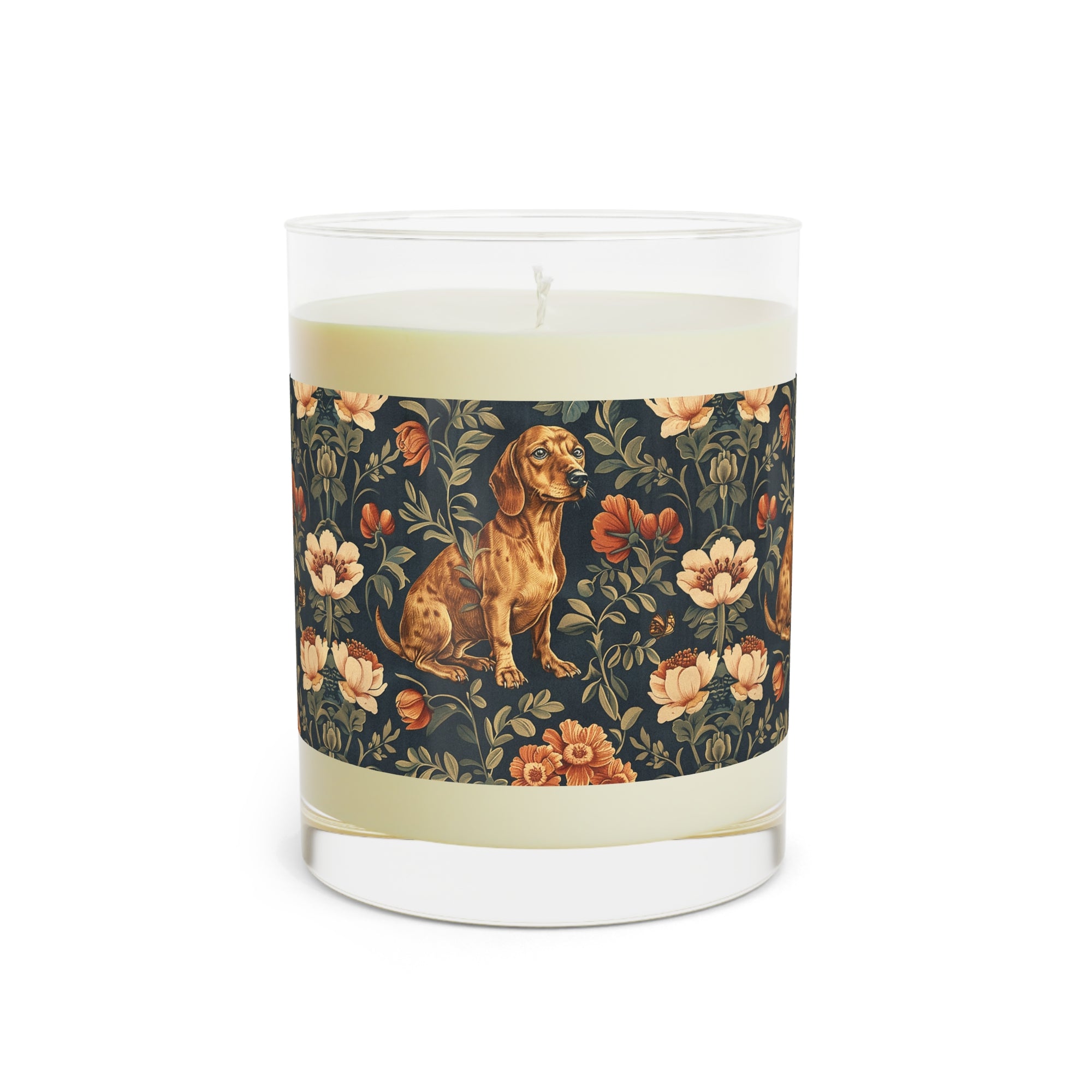 Dazzling Dachsund Blossoms &amp; Foliage Scented Candle