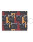 Chic Canine Checkmate - Frenchie Edition Leather Card Holder