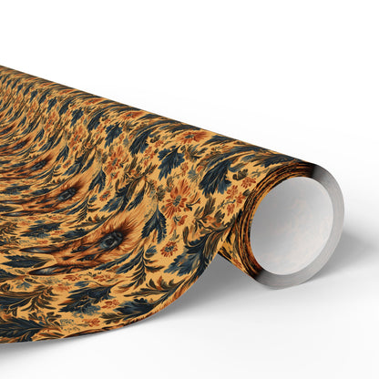 Autumnal German Shepherd Glamour Wrapping Paper