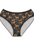 Dapper Dachshund Noir Glow Women's Briefs