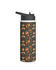 Dazzling Dachsund Blossoms & Foliage Stainless Steel Water Bottle