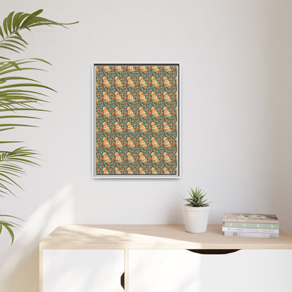 Blooming Goldie Glam Matte Canvas, Framed