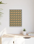 Blooming Goldie Glam Matte Canvas, Framed