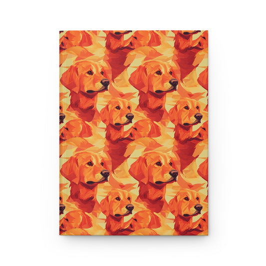 Golden Glamour Paws Hardcover Journal Matte