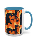 Rottweiler Chic Pawsitivity Accent Coffee Mug