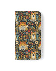 Corgi Rainbow Vine Dream Flip Cases