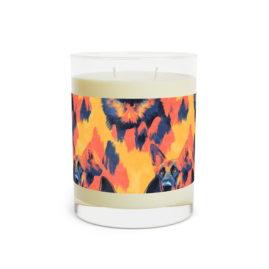 Impressionistic German Shepherds Scented Candle